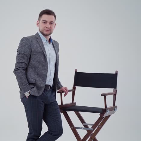 casual businessman in studio