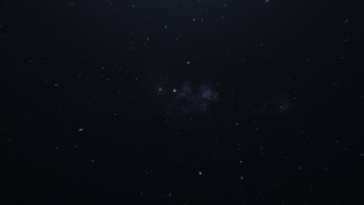 Flying Through Space, Soft Atmospheric Stars, Starry Sky, Nebula Glowing, Outer Space