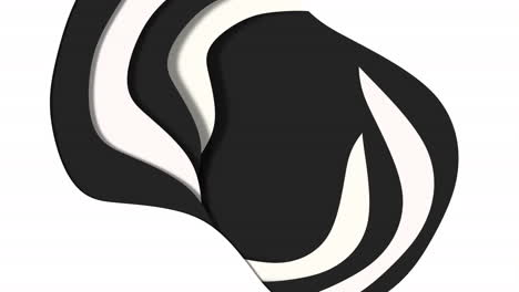 las rayas onduladas dinámicas en blanco y negro crean un diseño abstracto
