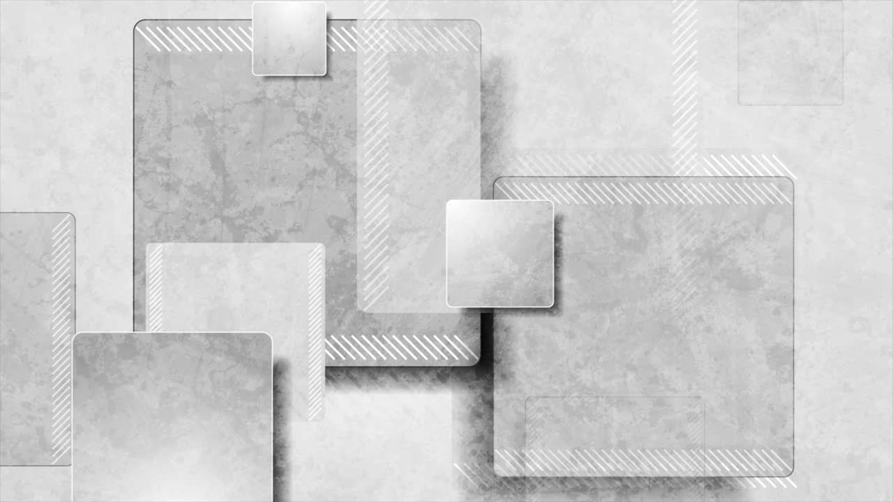 cuadrados grunge grises fondo de movimiento de tecnología abstracta
