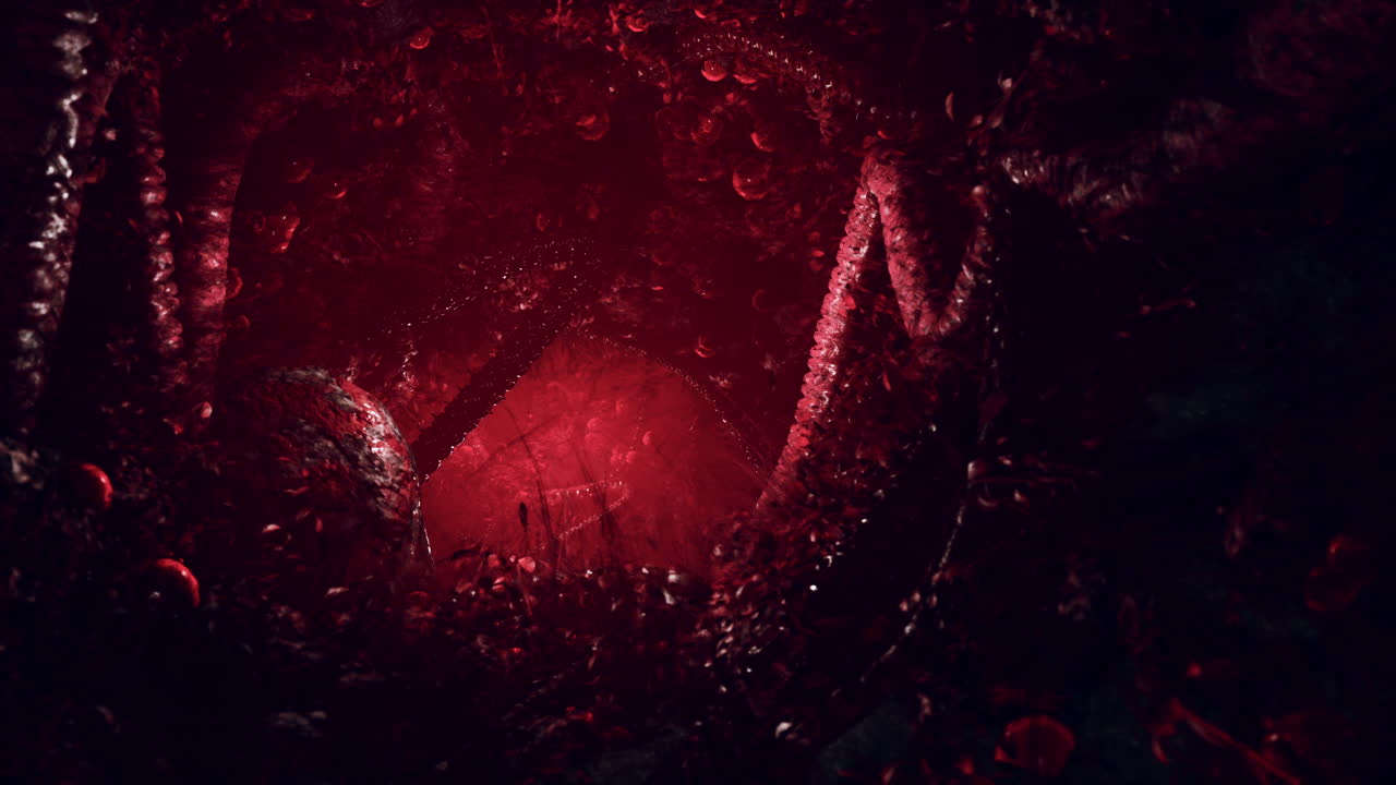 은 피로 가득 찬 어고 무서운 터널