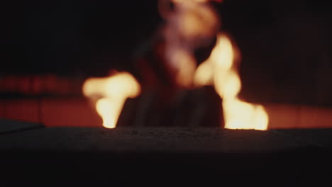 blurred fire at night