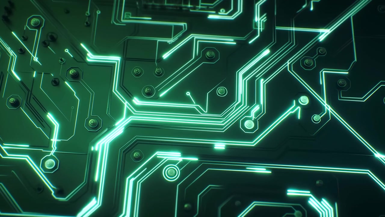 Circuit board no action observed, in indoor possibly laboratory or workshop setting, with circuit board, with electronic components texture, from a close-up top-down perspective perspective.
