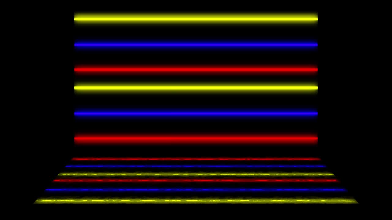 Neon line illumination animation motion graphics