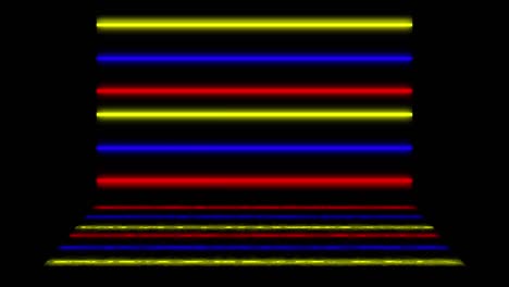 neon line illumination animation motion graphics