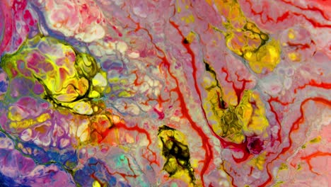 abstract colours spreading paint swirling and blast