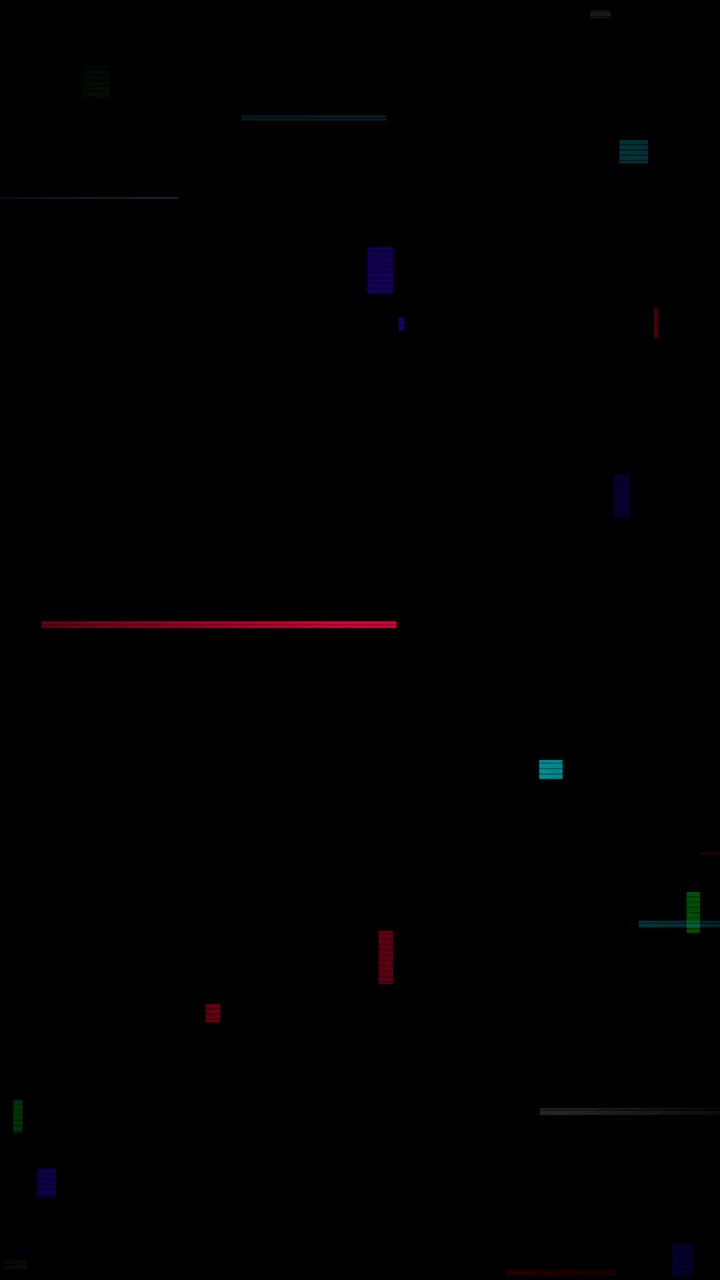 Digital Glitch Effect with Colorful Lines on Black Background