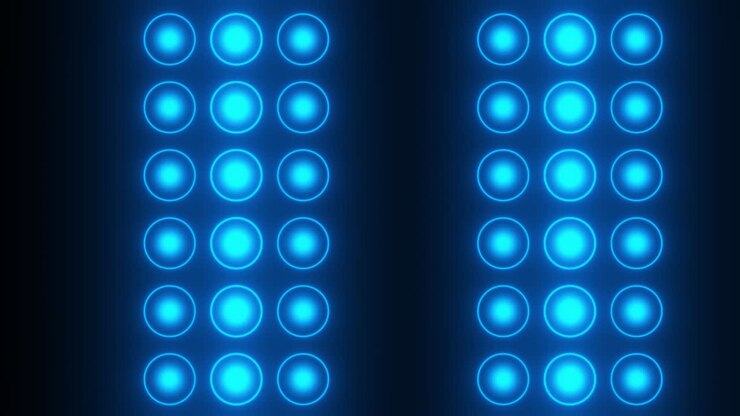 Blue LED Stage Lights