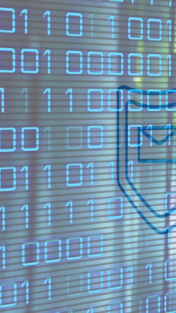 Animation of data processing over server room