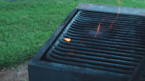 Verschiedene-Aufnahmen-Vom-Grillen-Und-Kochen-Von-Hähnchen-Auf-Einem-Grill-Im-Apartmentstil