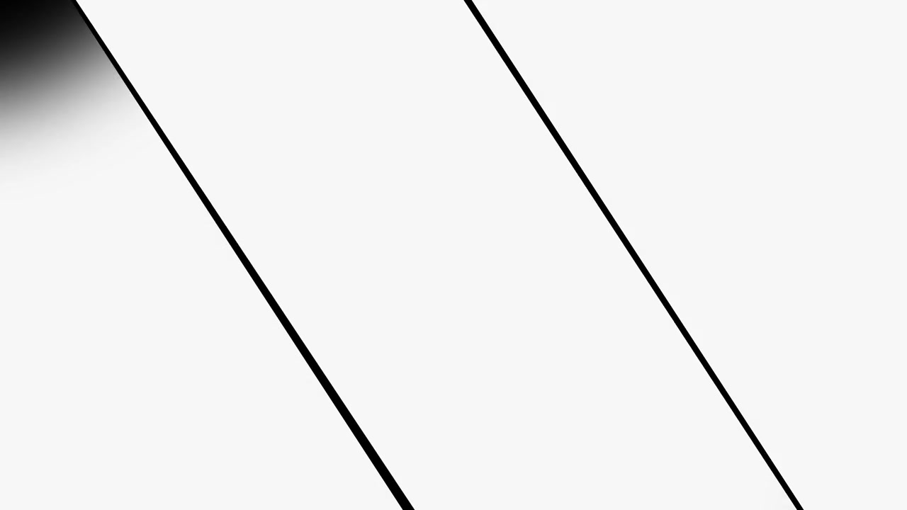 Transizione astratta con linee nere diagonali che si muovono su sfondo bianco