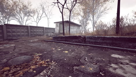 pripyat cityview of exclusion zone near the chernobyl nuclear power plant