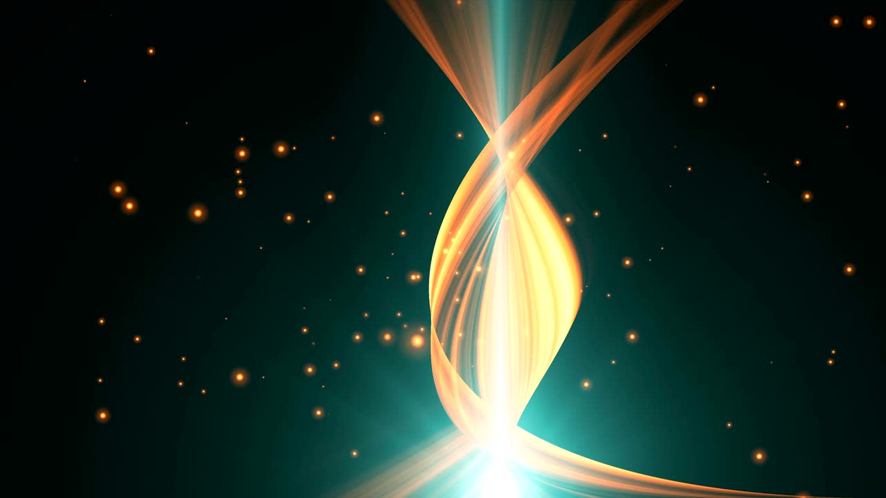 파동하는 과 입자 추상적인 배경