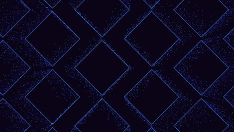 patrón de diamante azul dinámico sobre fondo negro