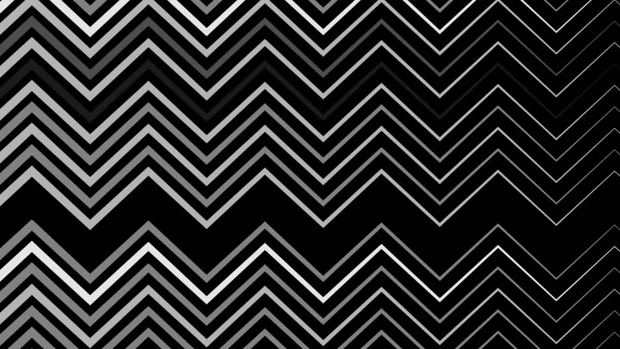 animación digital del patrón de chevron en movimiento sin fisuras contra un fondo negro