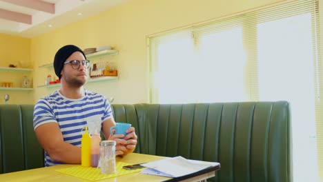 man having coffee 4k