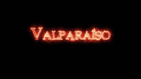 valparaiso escrito con fuego. bucle