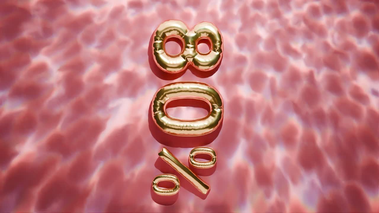 물 위에 떠있는 황금색 80%의 물결은 빨간색 바탕에 수직으로 나타납니다.