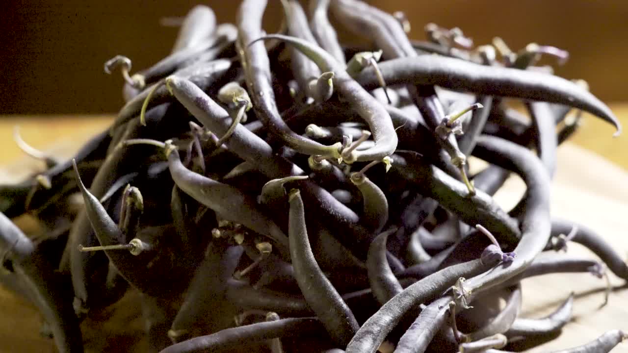 Pile of Purple String Beans