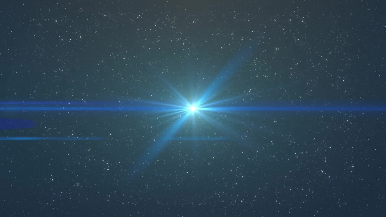 검은 바탕에 있는 밝은 반점과 별의 애니메이션