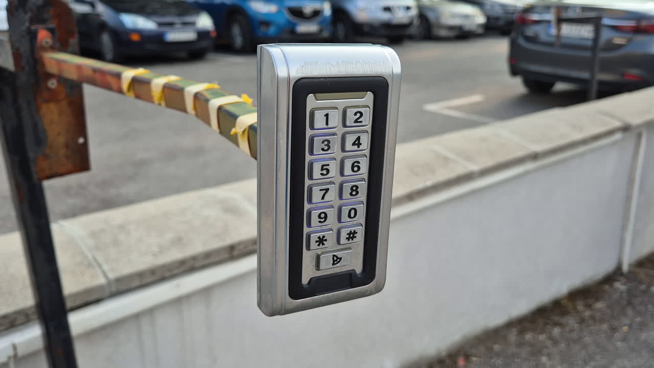 Keypad of outdoor car parking