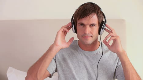 Peaceful-man-listening-to-music