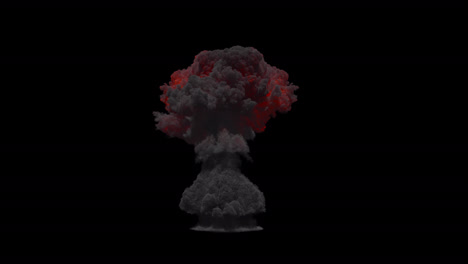 explosion of a nuclear bomb