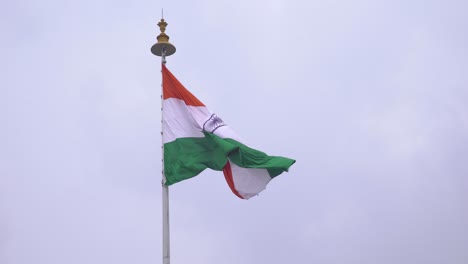 the flag of india flying in the air