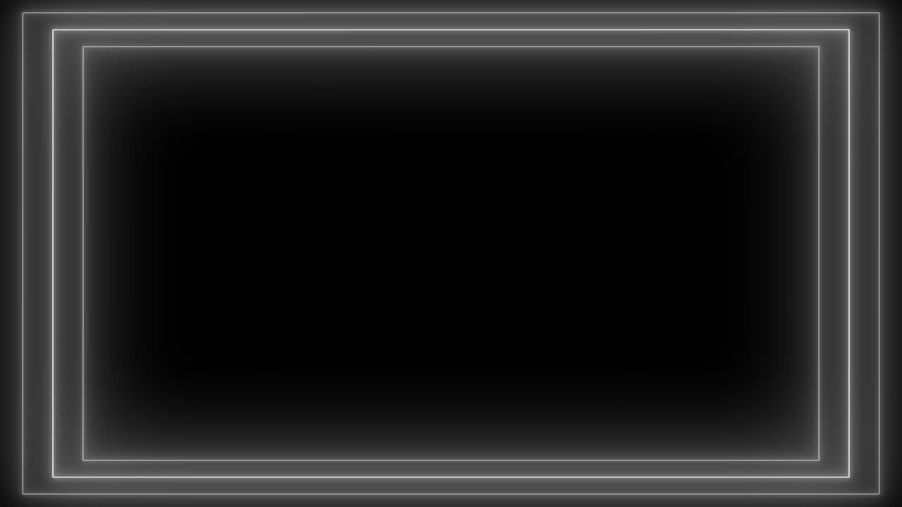 abstracto marco blanco de neón túnel sin fin bucle sin costuras.