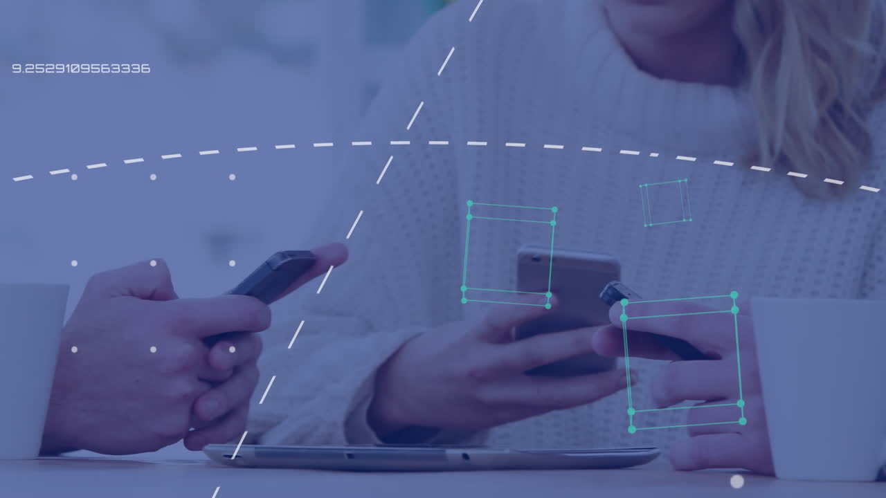 procesamiento de datos contra la mitad de las personas que usan dispositivos electrónicos