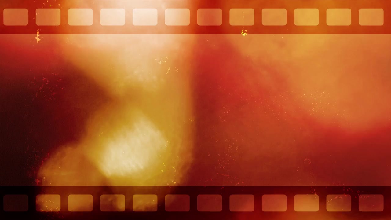 Vintage filmstrimmel-overlay med flimrende lyslækager