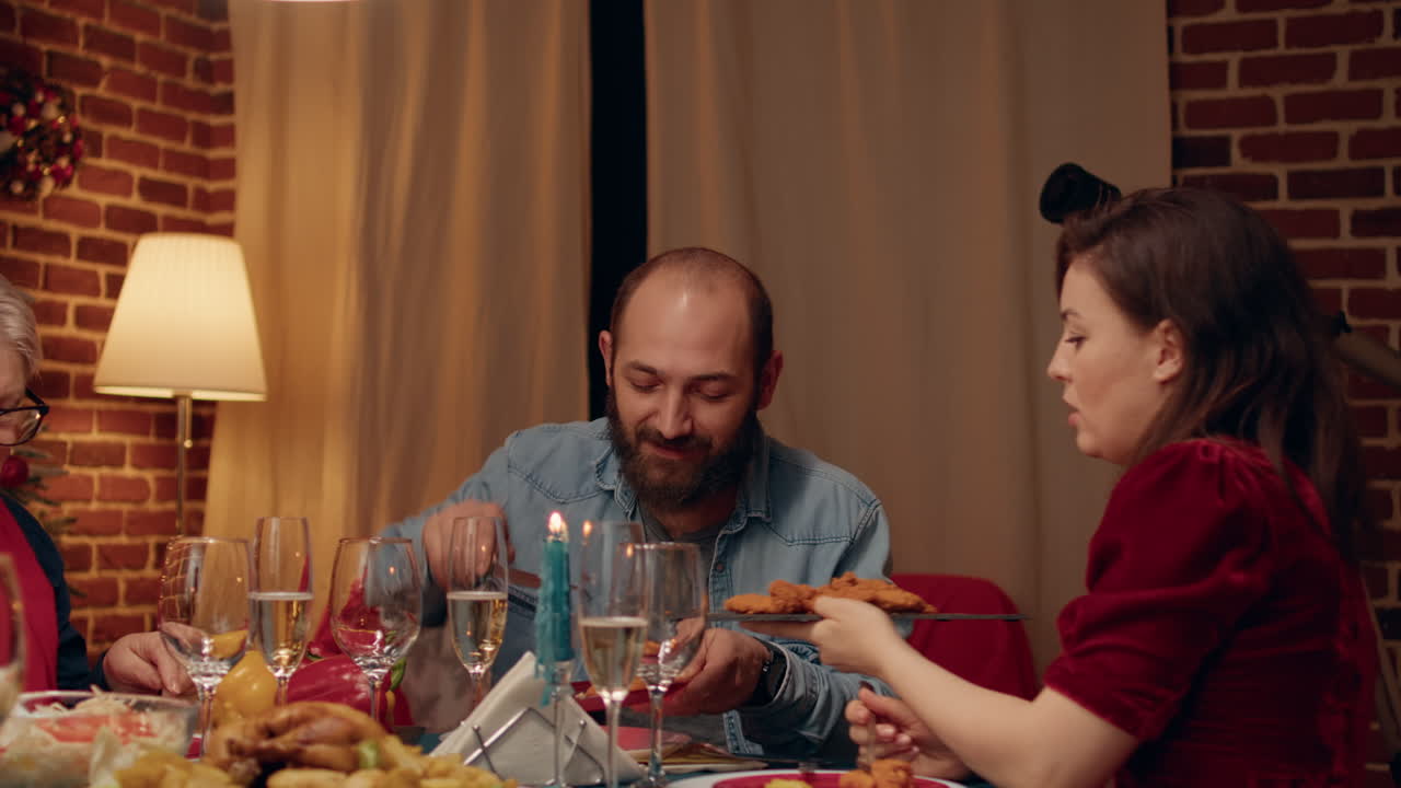 Festive Christmas Dinner with Family