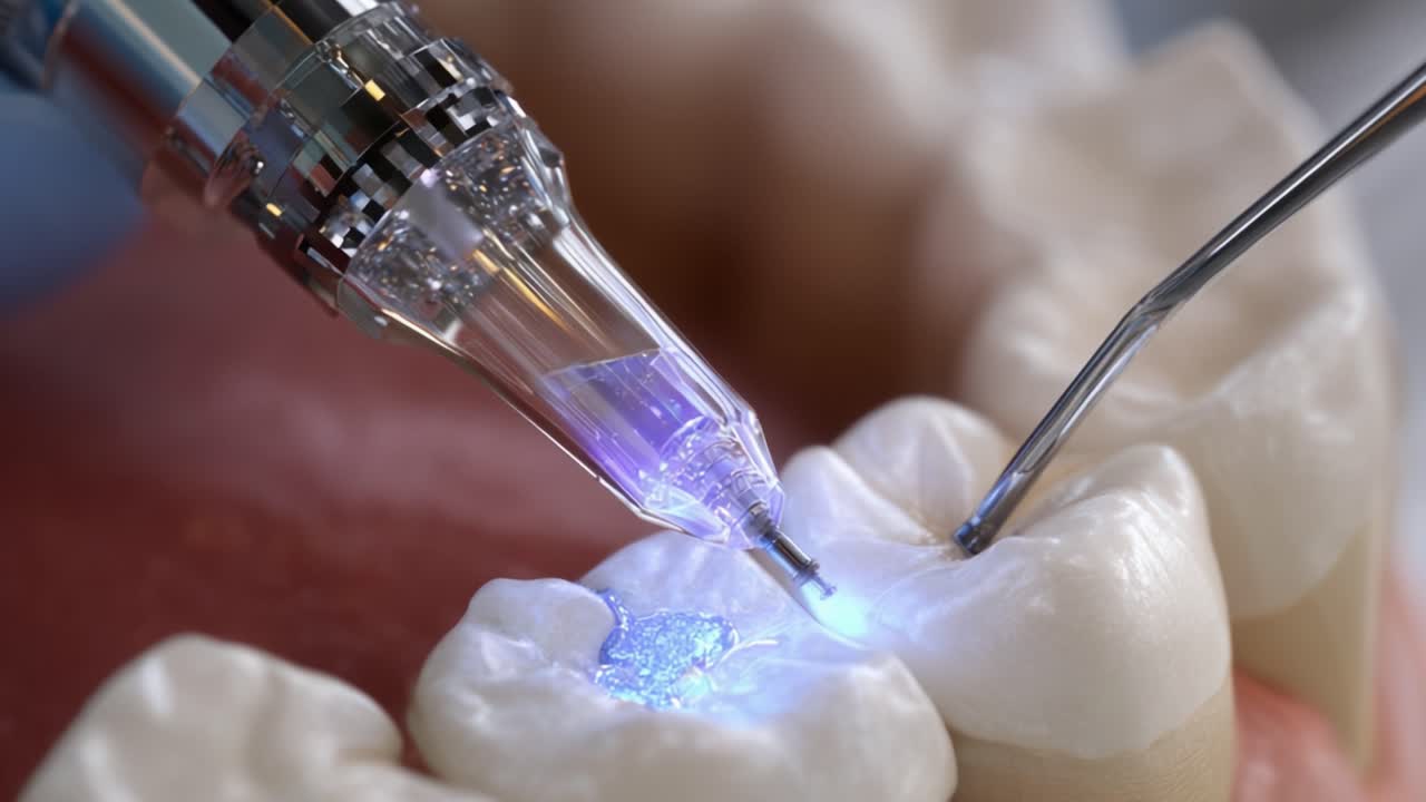 Cutting-Edge Dental Technology: Innovative Equipment Used for Precise Tooth Treatment and Restoration, Highlighting the Advancement in Oral Care Techniques