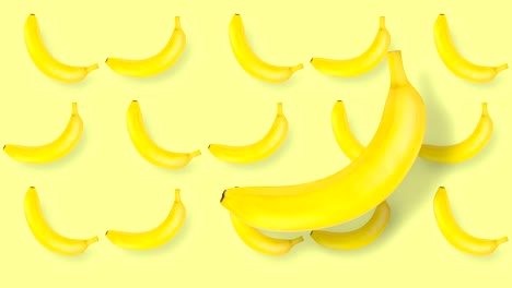 animated movie with moving and rotating fruits