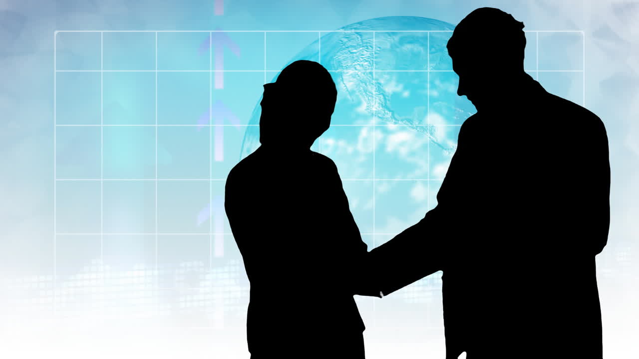 シルエット ビジネス 映像