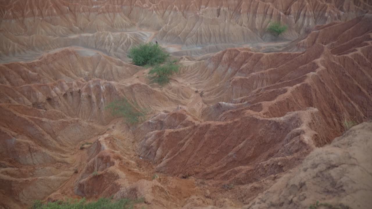 Colombia Tatacoa red desert landscape hills soil canyon dry tropical forest