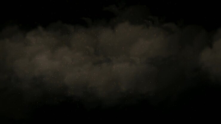 Sand storm motion graphics with night background