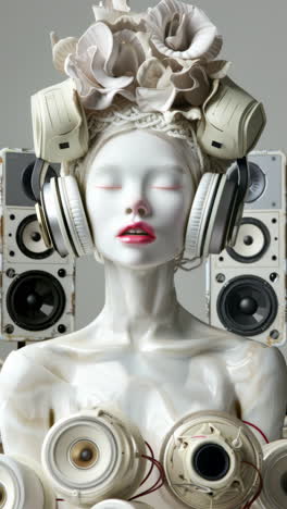 porcelain-female-statue-dolls-with-audio-speakers-and-headphones-made-with-AI