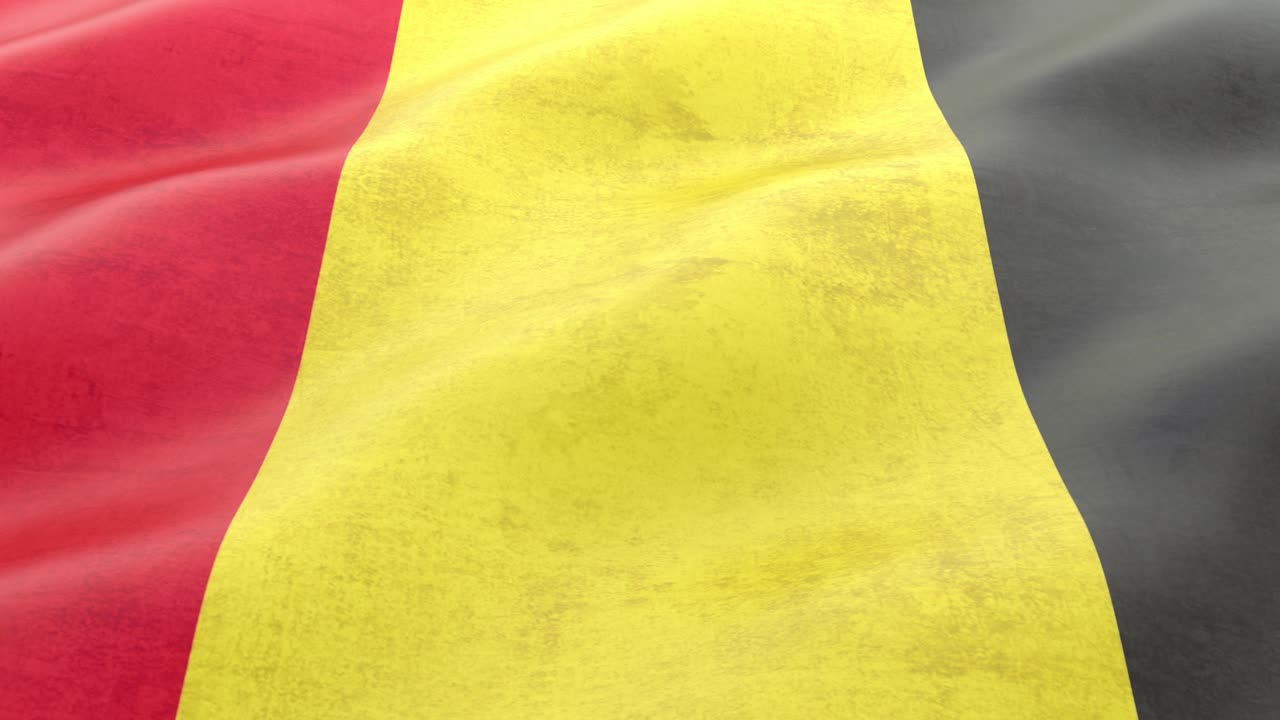 벨기에 국기 3d 애니메이션 루프 4k