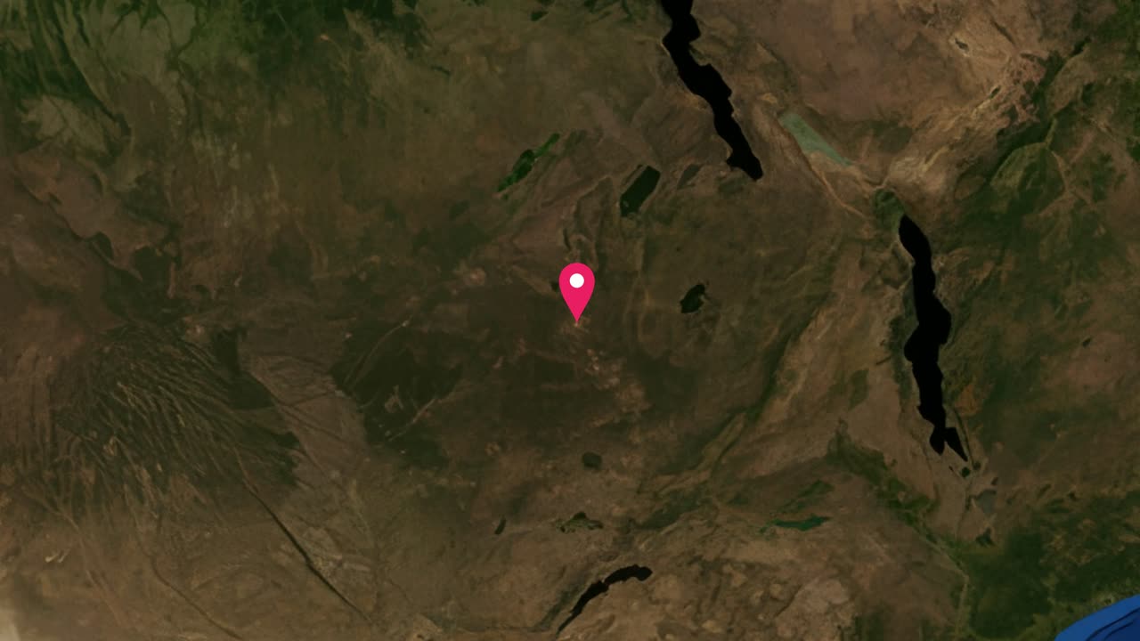 A smooth satellite zoom from a global perspective down to Lubumbashi in DR Congo
