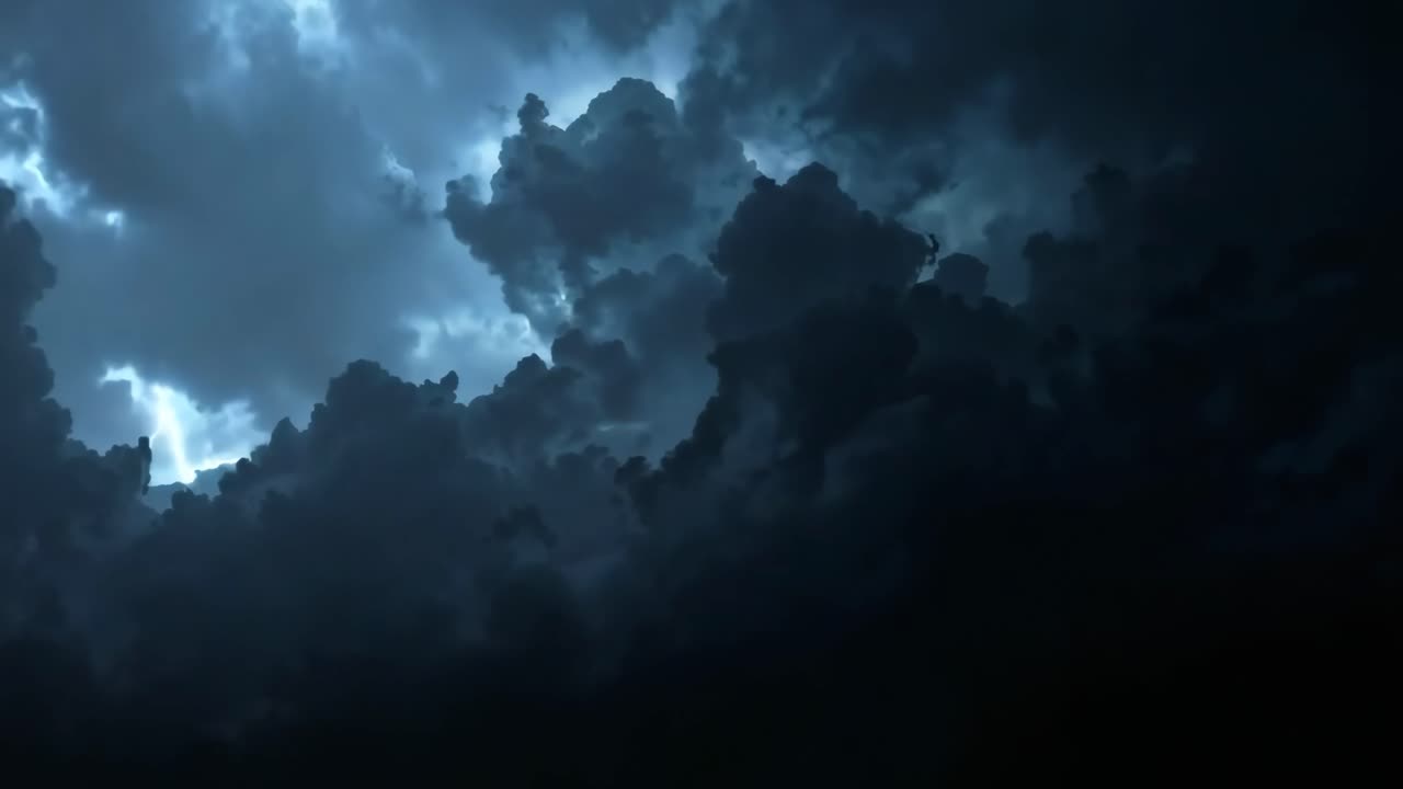 Lightning Storm at Night