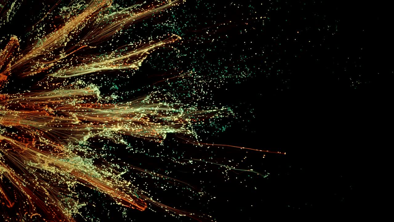 4k de humo orgánico y partículas de polvo.