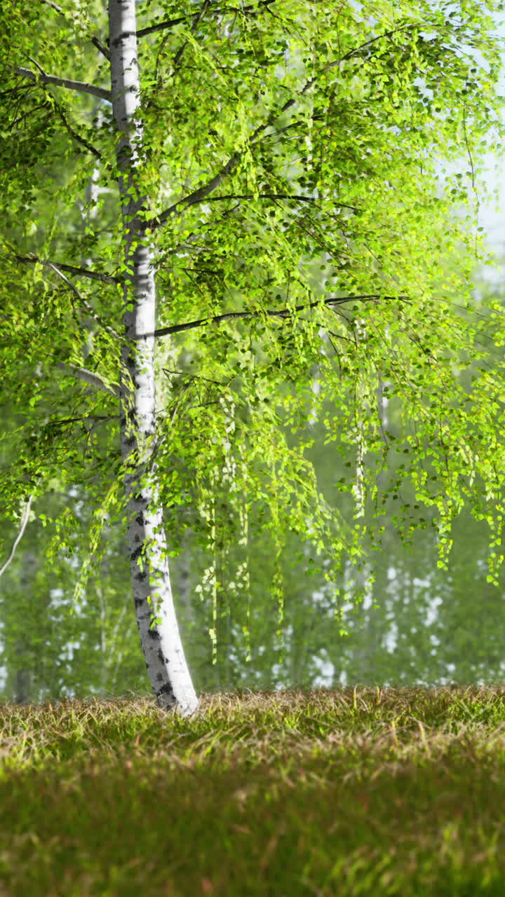 아름다운 버드나무 숲