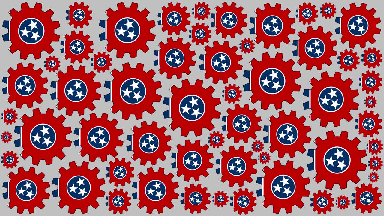 bandera del estado de tennessee marchas giratorias fondo
