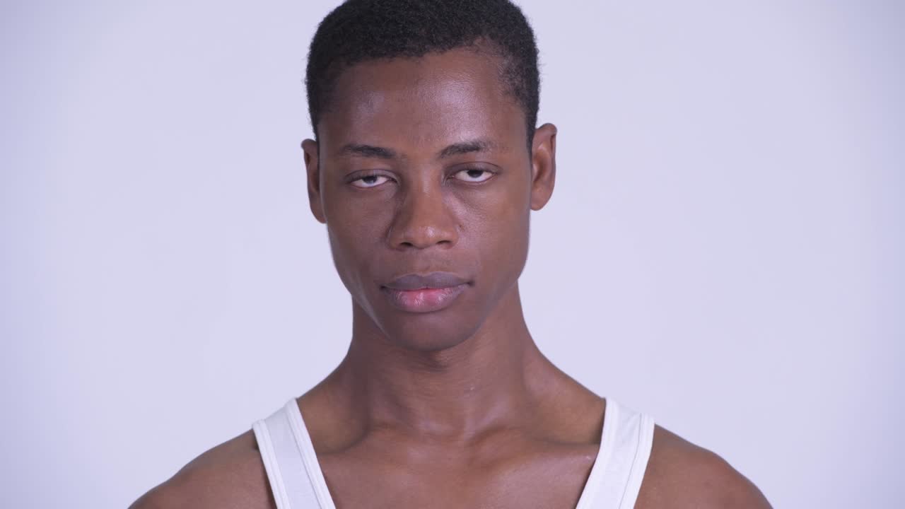 Young handsome African man