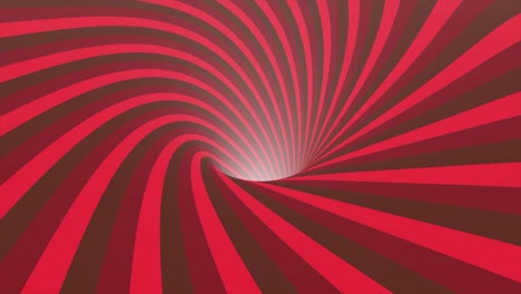 fondo abstracto. un agujero de gusano giratorio y en bucle con una textura roja y marrón