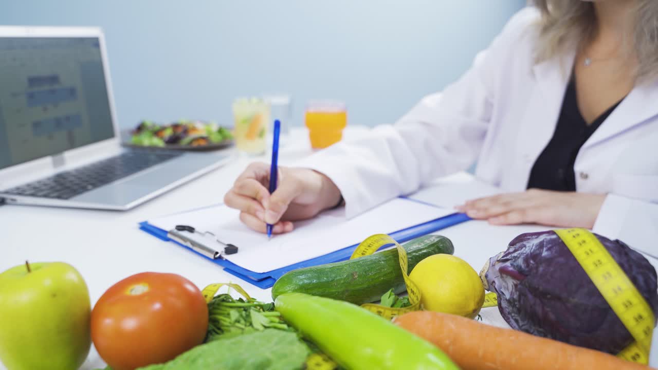 preparando un plan de dieta para una vida saludable.