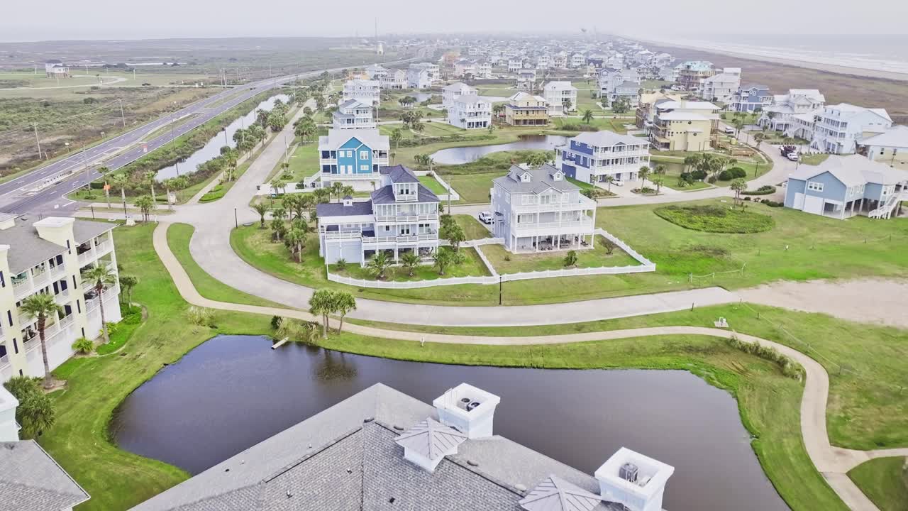 텍사스 갈베스턴의 해변 주택