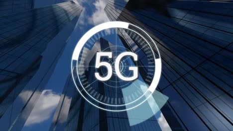 Gebäude-Und-5g-Geschrieben-In-Der-Mitte-Eines-Futuristischen-Kreises