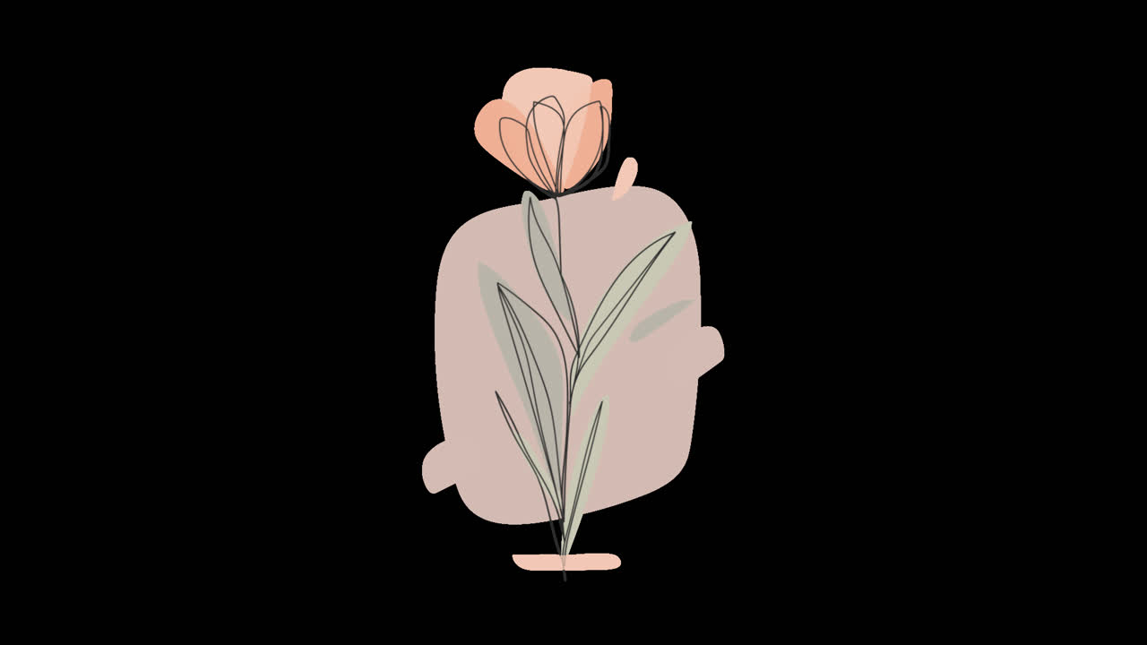 추상적 인 꽃 디자인